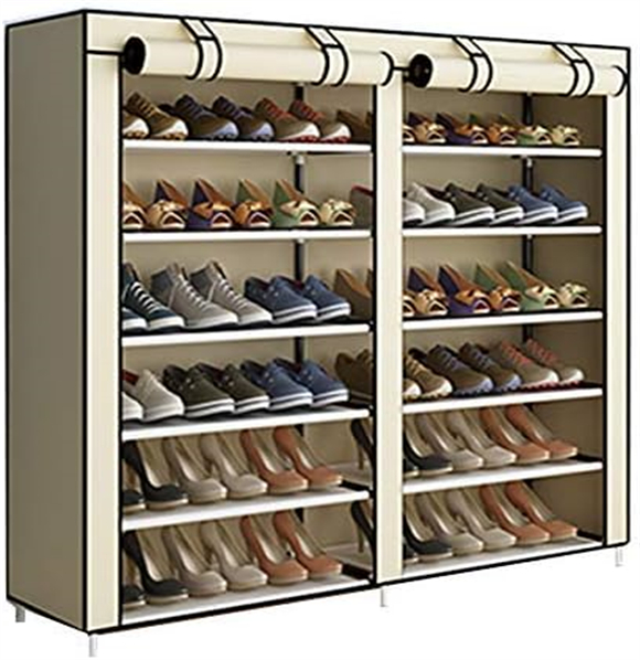 Shoe rack with cover
